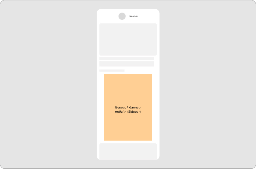 Боковой баннер мобайл (Sidebar)