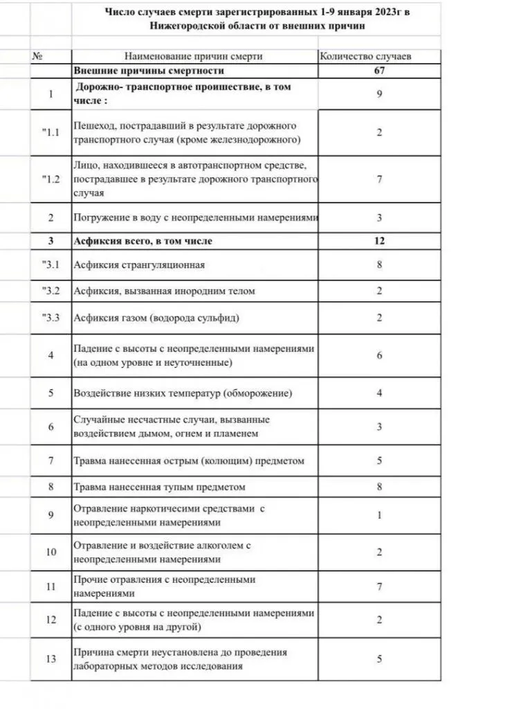 Фото 67 жителей Нижегородской области погибли от внешних причин с 1 по 9 января - Новости Живем в Нижнем