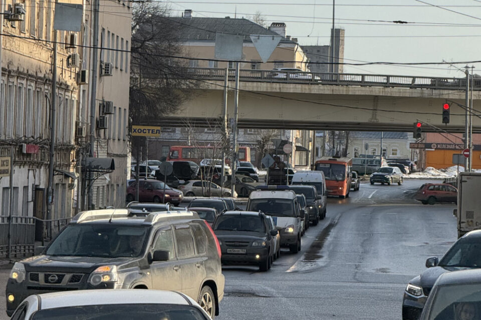 Фото Пробки до 8 баллов образовались в Нижнем Новгороде после ливня - Новости Живем в Нижнем