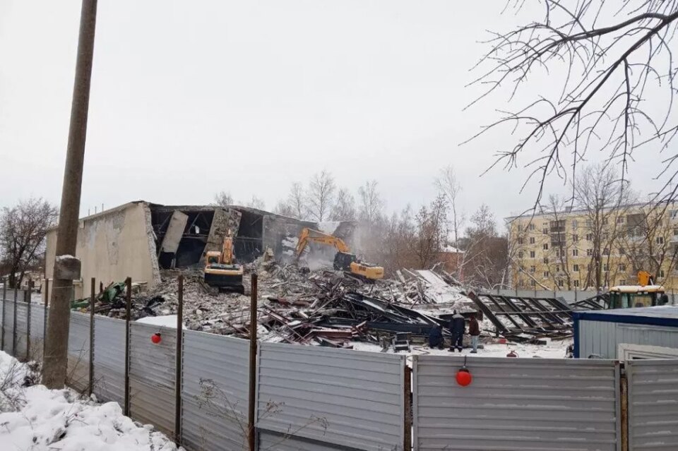 Фото Снос здания кинотеатра «Электрон» полностью завершен в Нижнем Новгороде - Новости Живем в Нижнем