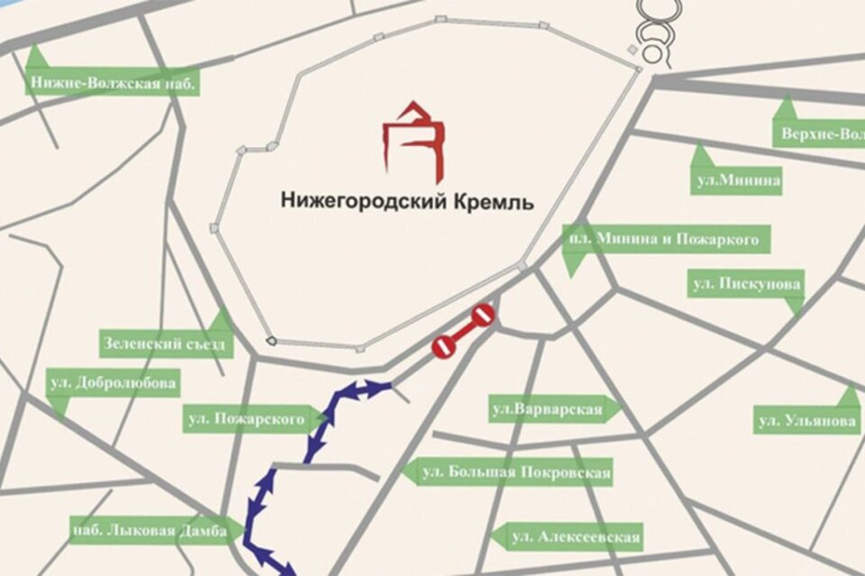 Фото Участок улицы Пожарского перекроют в Нижнем Новгороде до 20 февраля - Новости Живем в Нижнем